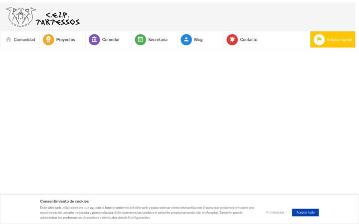 Screenshot of colegiotartessos.com