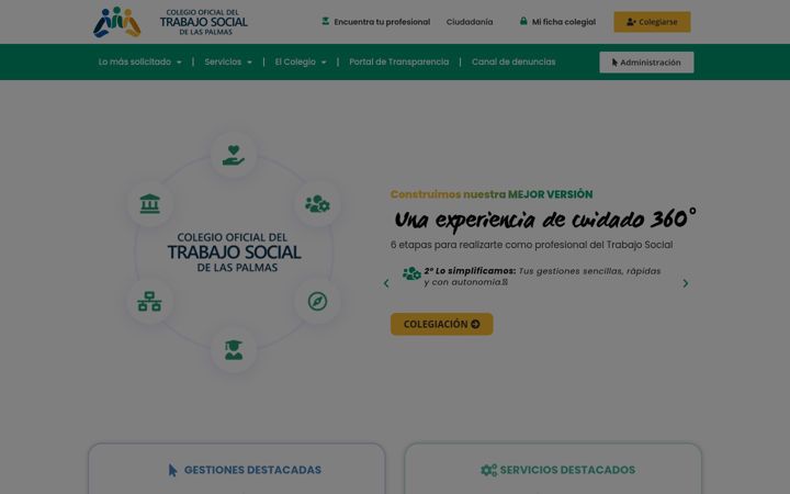 Captură de ecran a colegiotslaspalmas.org