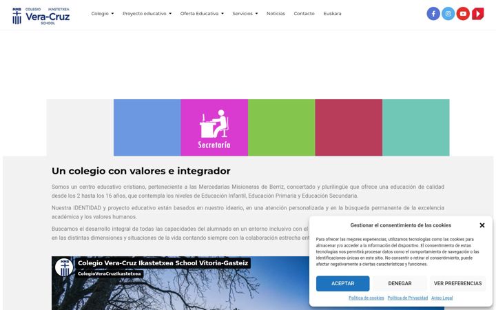 Screenshot of colegioveracruz.com