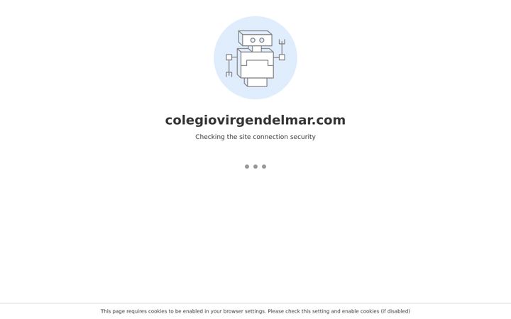 Screenshot of colegiovirgendelmar.com
