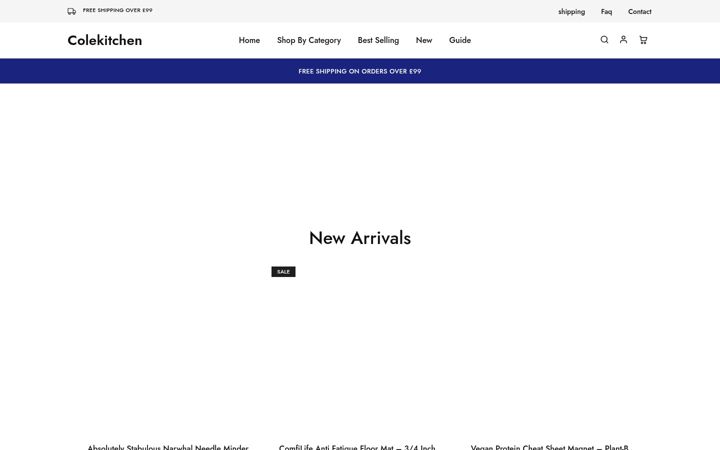 Screenshot of colekitchen.co.uk