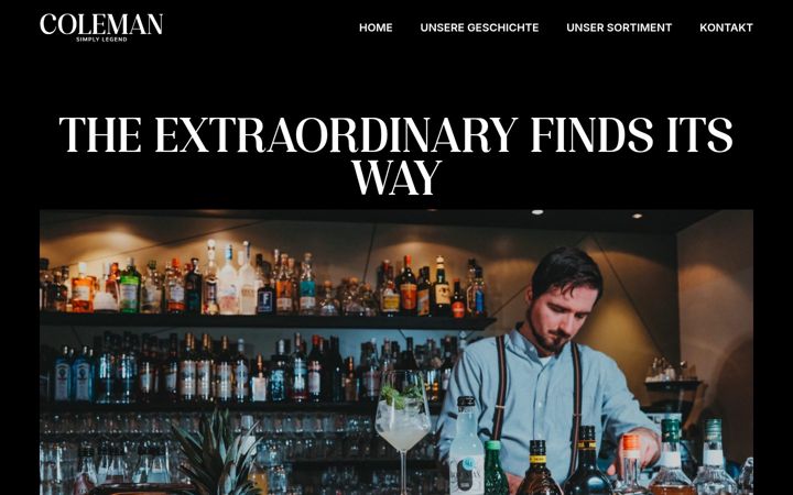 Screenshot of coleman-drinks.de