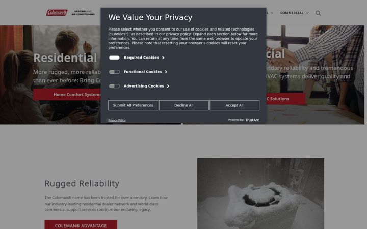 Screenshot of colemanac.com