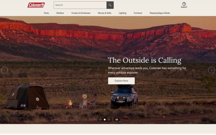 Screenshot of colemanaustralia.com.au