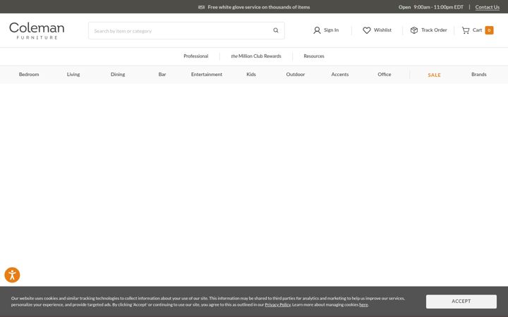 Screenshot of colemanfurniture.com
