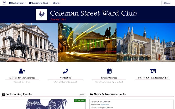Screenshot of colemanstreet.org