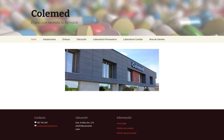 Screenshot of colemed.es