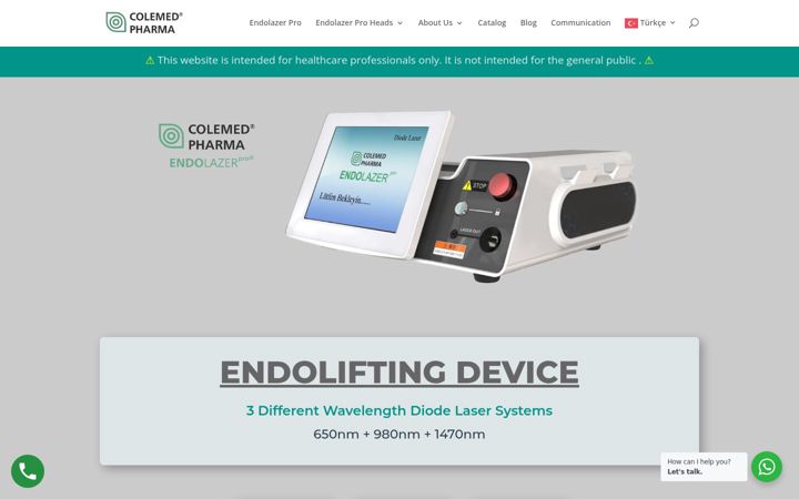 Screenshot of colemedpharma.com