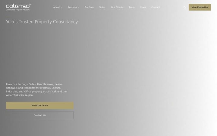 Screenshot of colensoproperty.com