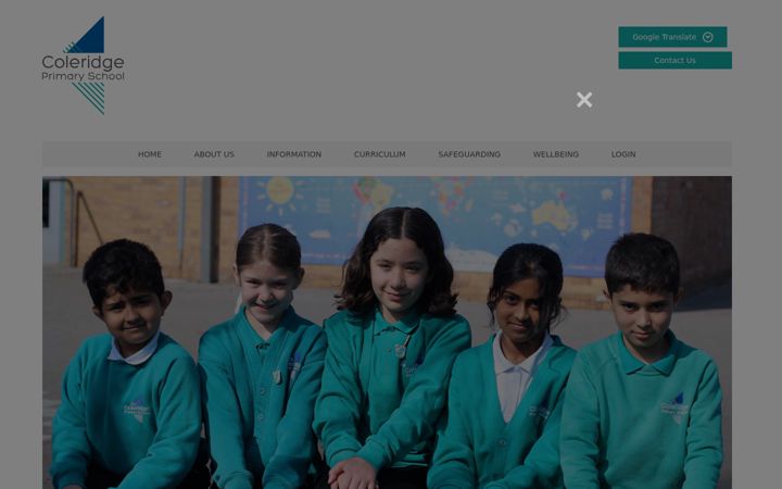 Screenshot of coleridgeprimary.org