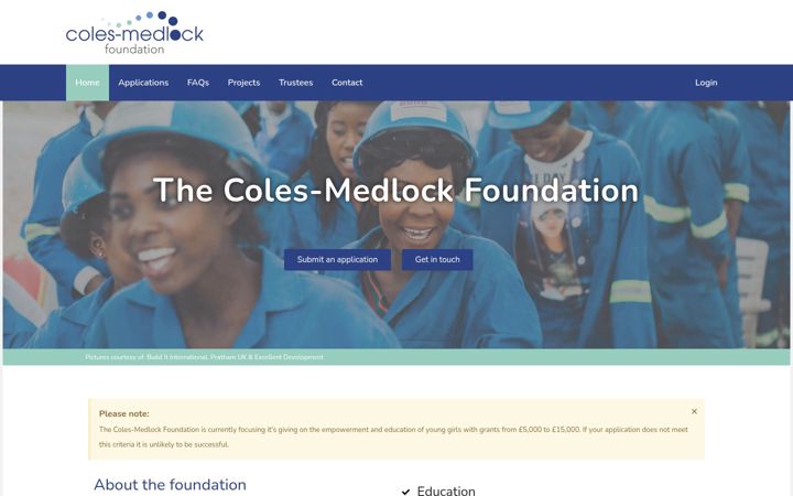 Screenshot of coles-medlock.org