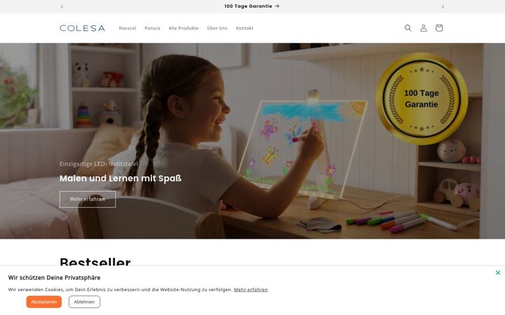 Screenshot of colesa.de