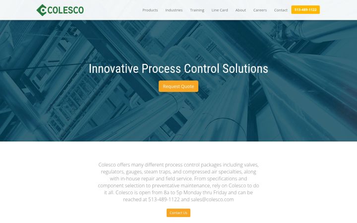 Screenshot of colesco.com