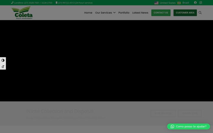 Screenshot ta' coletaambiental.com.br