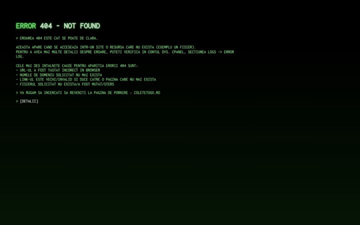 Screenshot of coletetogo.ro