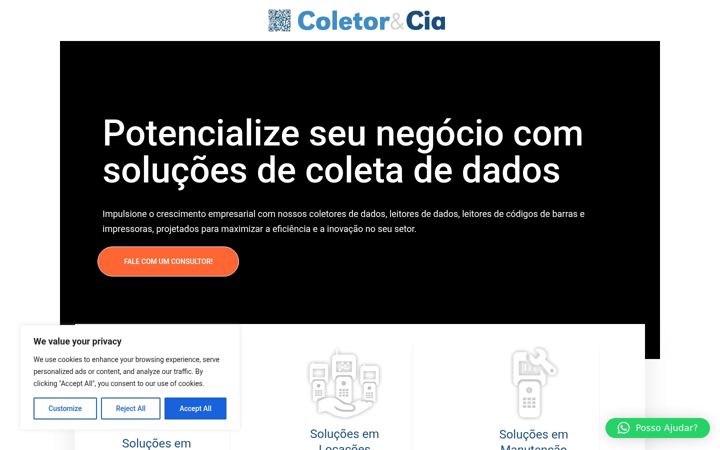 Screenshot van coletorecia.com.br