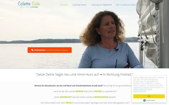 Screenshot of colettecole.com