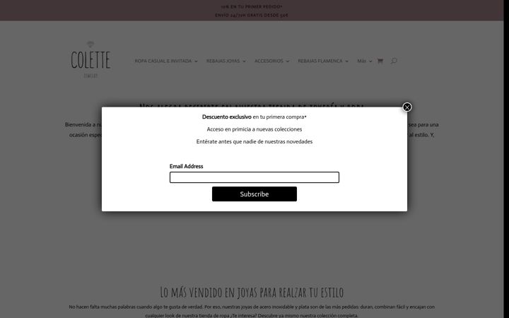 Snímek obrazovky coletteshop.es