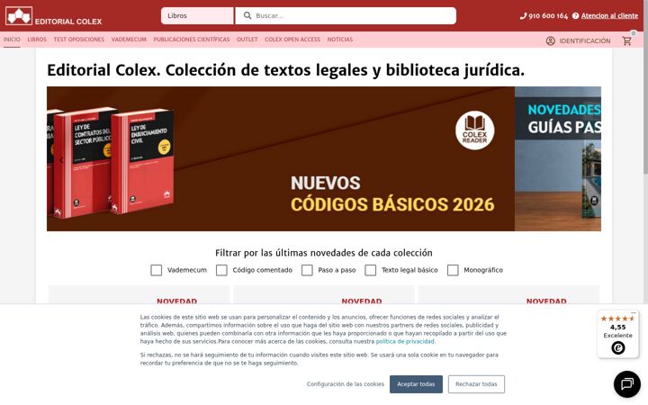 Snímek obrazovky colex.es