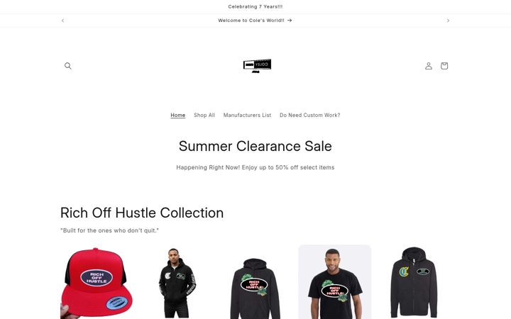 Screenshot of coleycoleandco.com