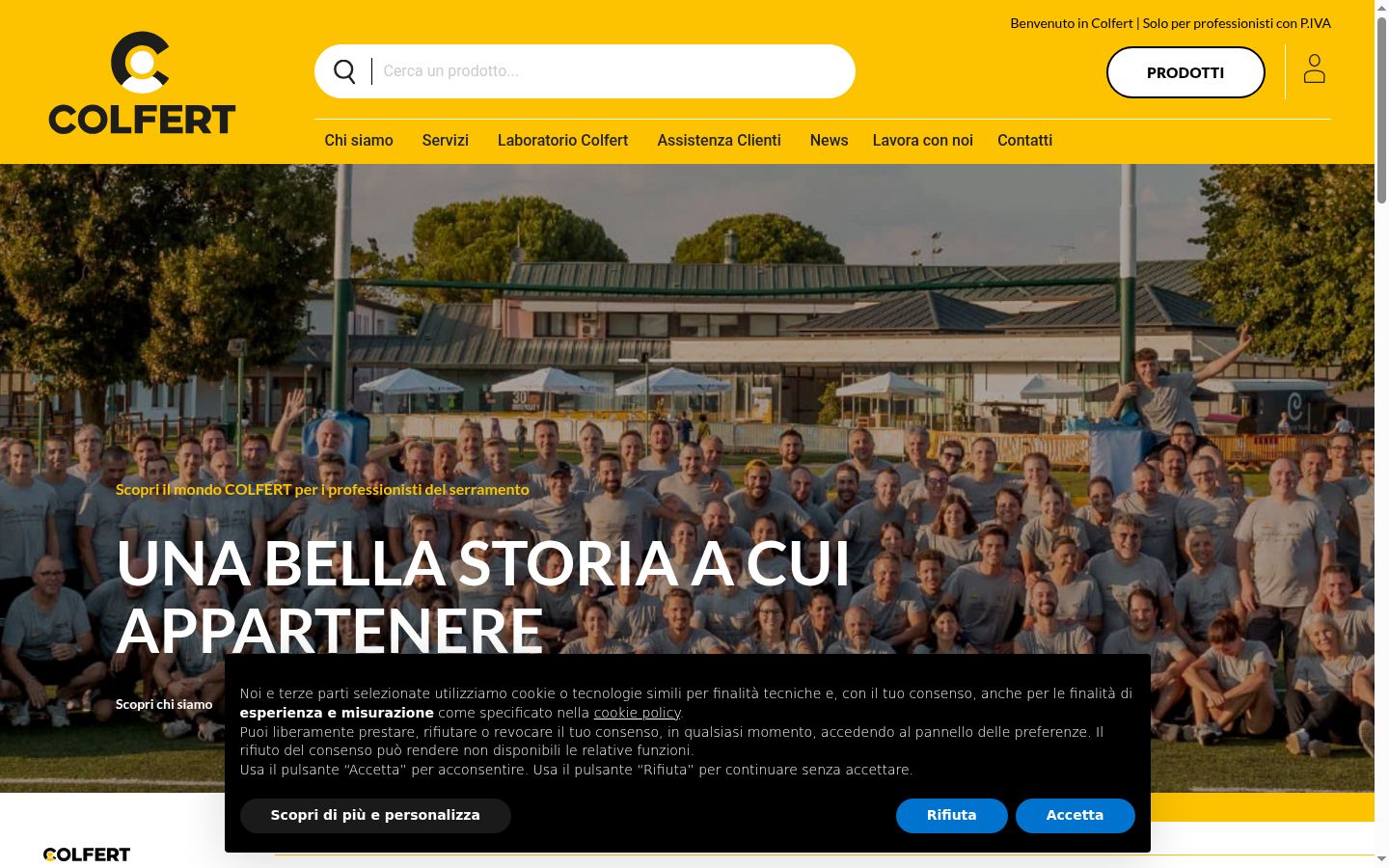 Screenshot des Einwilligungsbanners vor jeglicher Interaktion