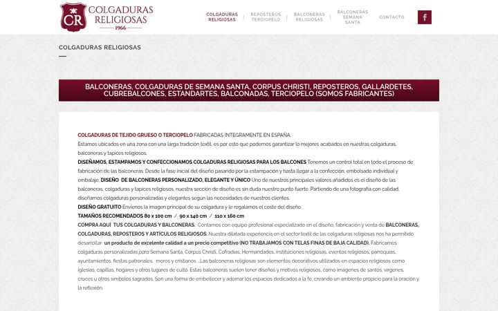 Képernyőkép: colgadurasreligiosas.es