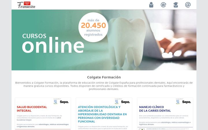 Screenshot of colgate-formacion.es