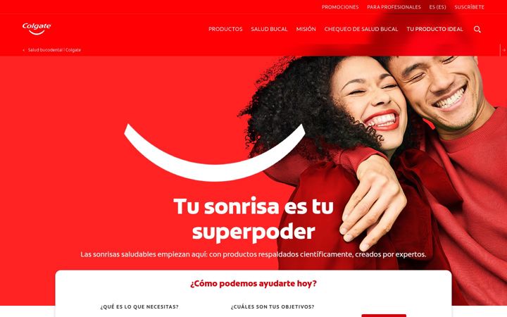 Screenshot of colgate.es