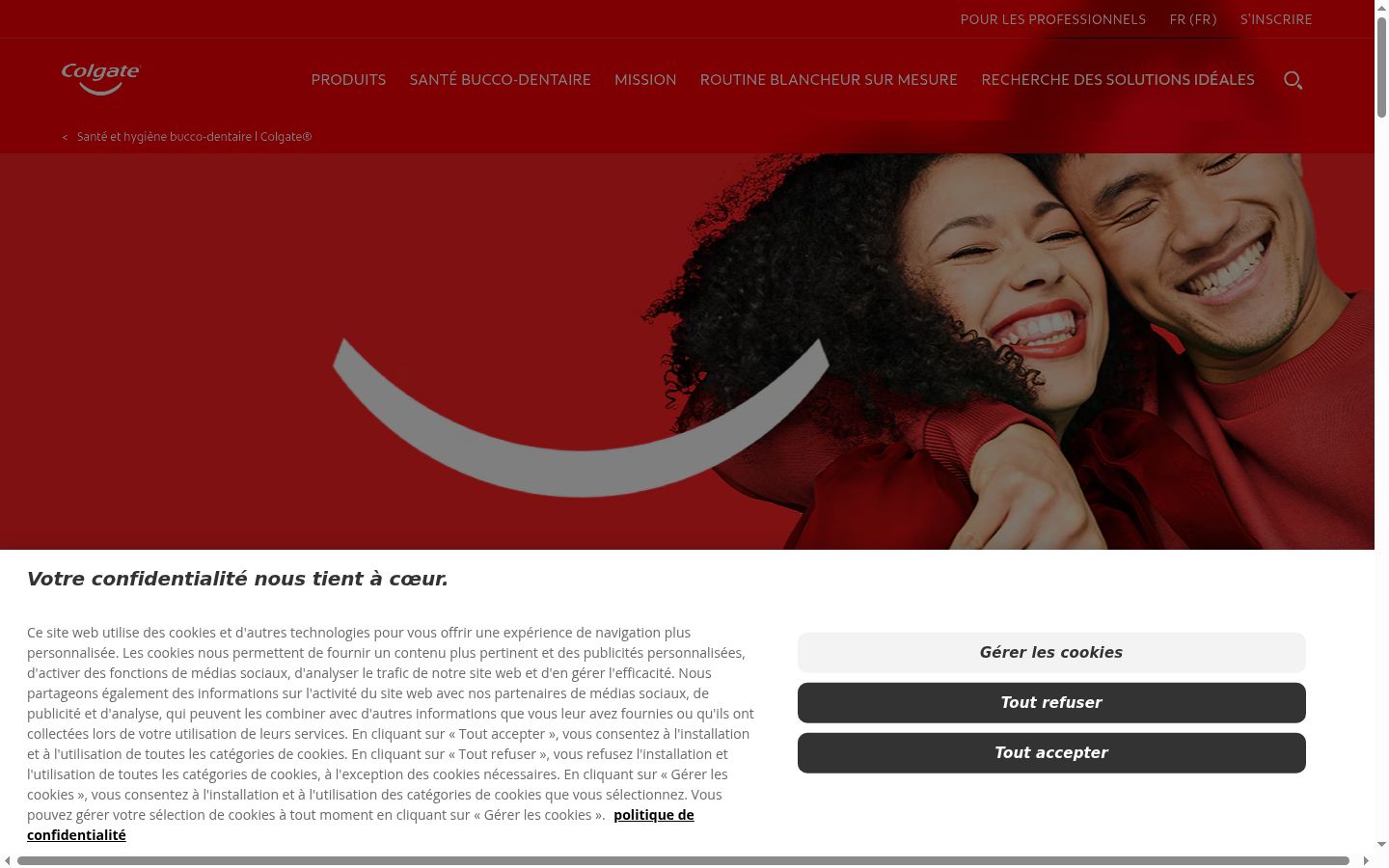 Screenshot des Einwilligungsbanners vor jeglicher Interaktion