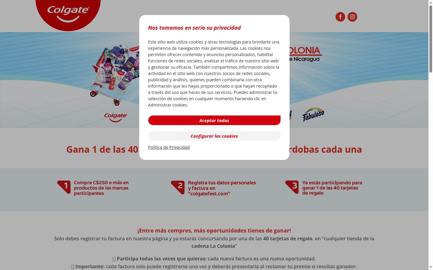 Zrzut ekranu banera zgody wyświetlanego przed jakąkolwiek interakcją