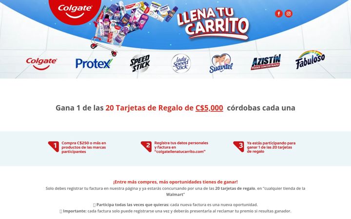 Screenshot of colgatellenatucarrito.com