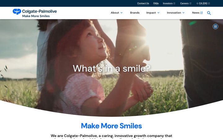 Screenshot of colgatepalmolive.ca