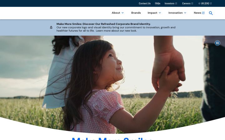 Screenshot of colgatepalmolive.co.uk