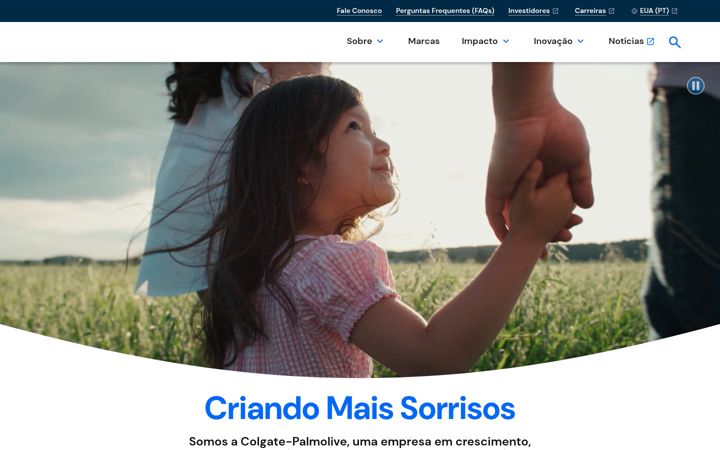 Screenshot van colgatepalmolive.com.br