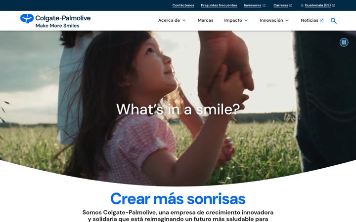 Screenshot of colgatepalmolive.com.gt