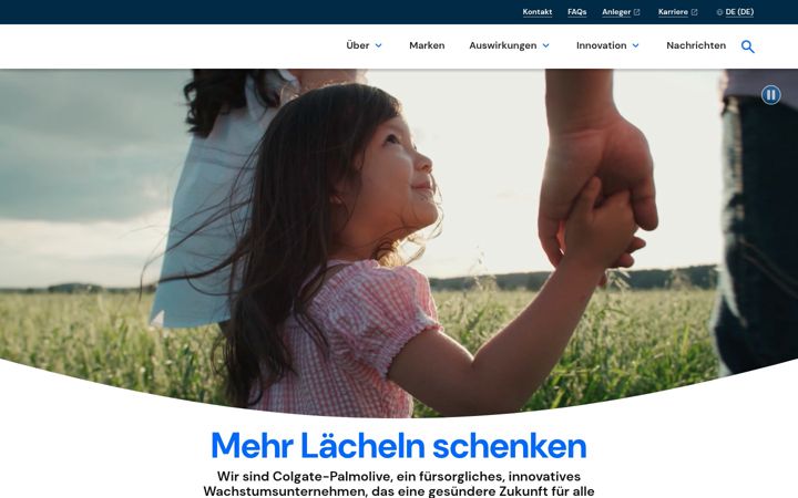 Screenshot of colgatepalmolive.de
