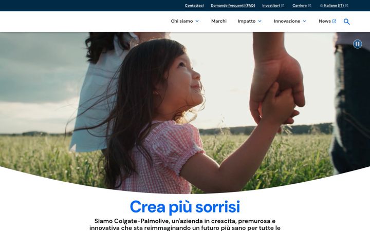 Screenshot of colgatepalmolive.it