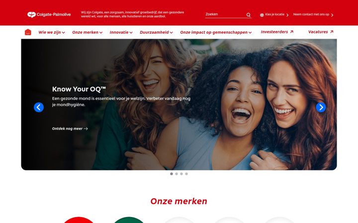 Screenshot of colgatepalmolive.nl