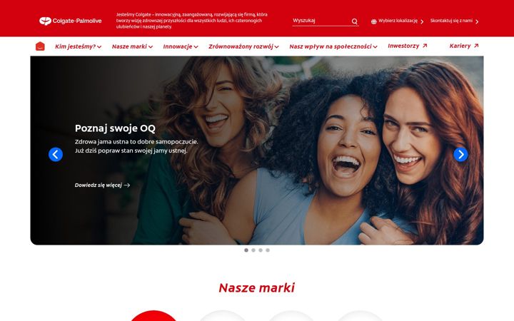 Zrzut ekranu colgatepalmolive.pl