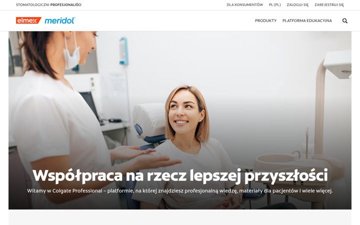 Zrzut ekranu colgateprofessional.pl