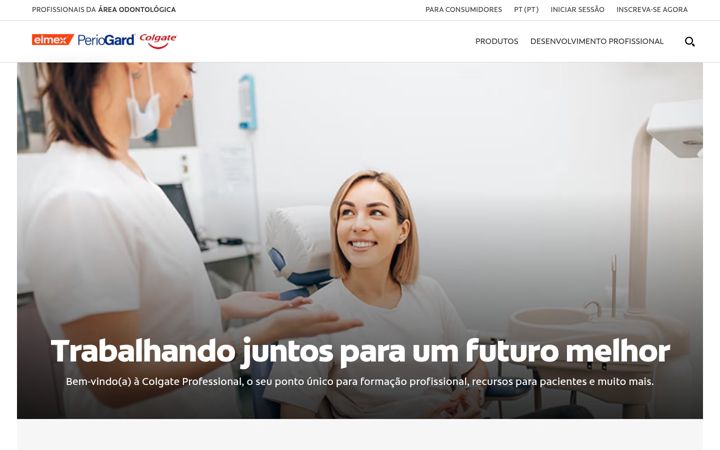 Screenshot of colgateprofissional.pt