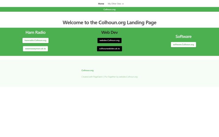 Screenshot of colhoun.org