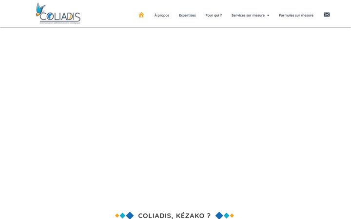 Screenshot di coliadis.fr
