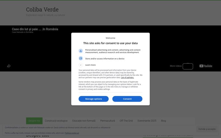 Screenshot of colibaverde.ro