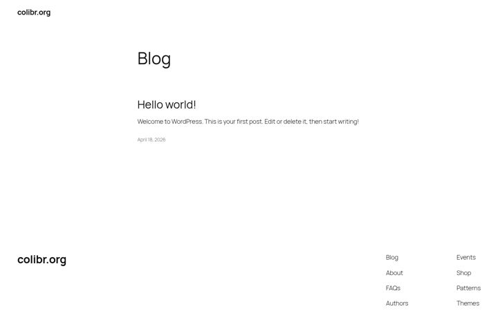 Screenshot of colibr.org
