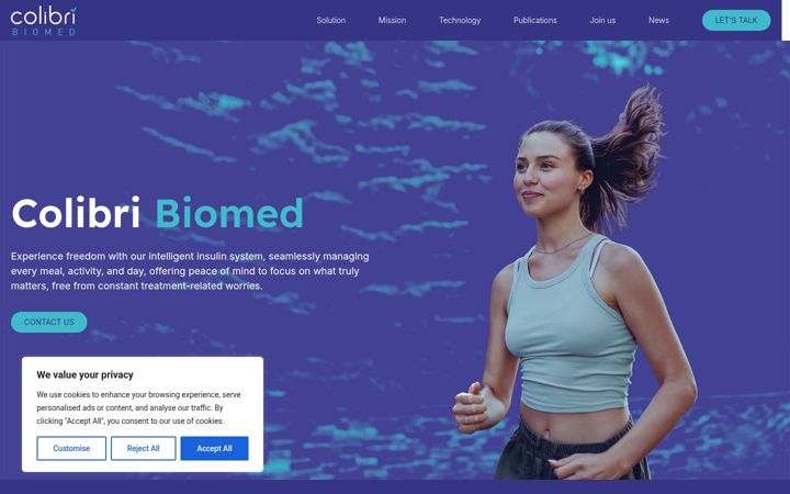 Screenshot of colibribiomed.com