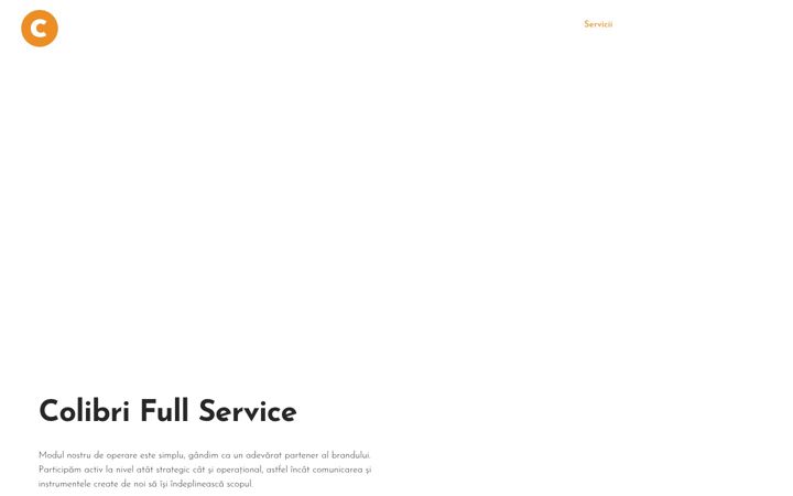 Screenshot of colibridesign.ro
