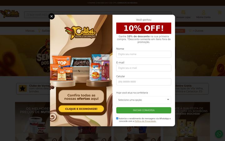 Screenshot van colibrifestas.com.br