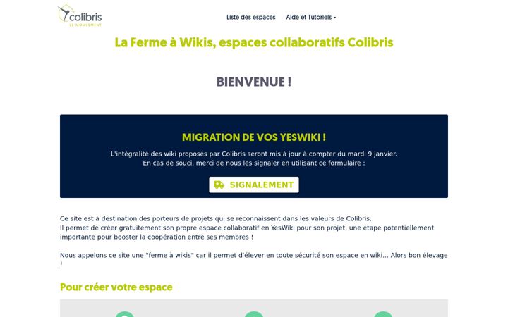 Screenshot of colibris-wiki.org
