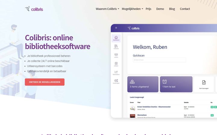 Screenshot of colibris.be